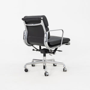 SOLD C. 2020 Herman Miller Eames Soft Pad Management Desk Chair in Black Leather 1x Available