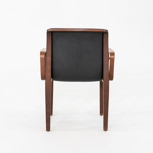 1971 Bill Stephens for Knoll 1300 Series Dining Chair in Blue Fabric and Walnut