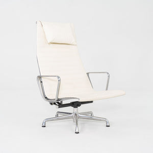 2009 Herman Miller Eames Aluminum Group Lounge Chair with 2101 Ivory Leather