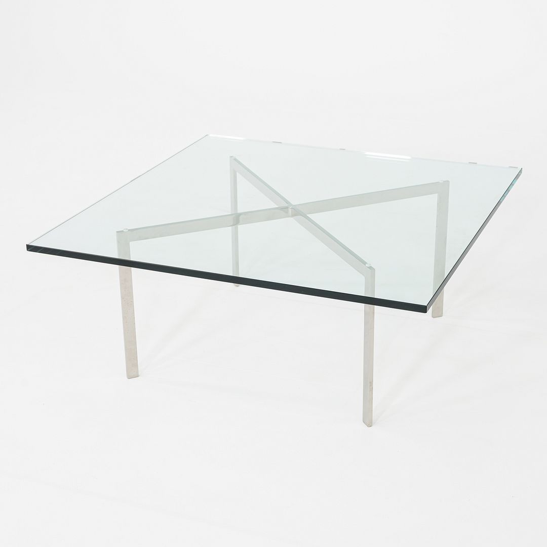 2005 Mies van der Rohe for Knoll Barcelona Coffee Table Stainless Steel & Glass