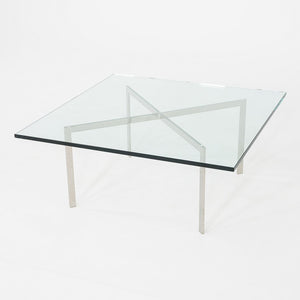 2005 Mies van der Rohe for Knoll Barcelona Coffee Table Stainless Steel & Glass