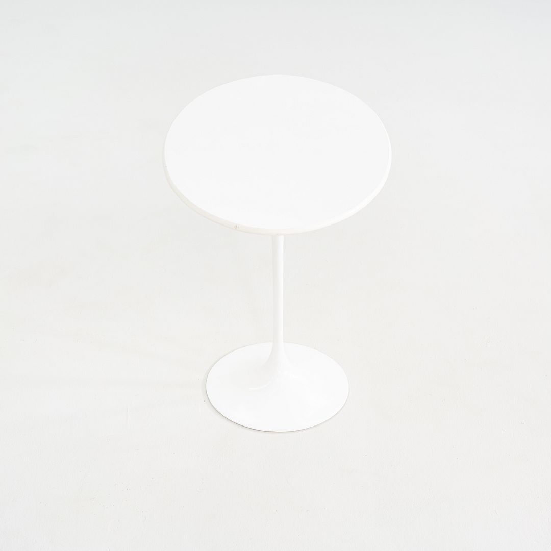 2000s Eero Saarinen for Knoll Tulip End Table with Oval Laminate Tops 2x Avail