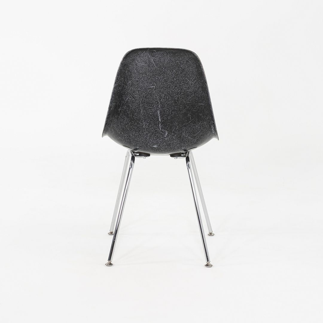 2019 Set of Six Eames Modernica Fiberglass DSX Dining Side Chairs in Black