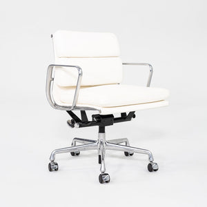 2020s Herman Miller Eames Soft Pad Management Desk Chair with White Leather