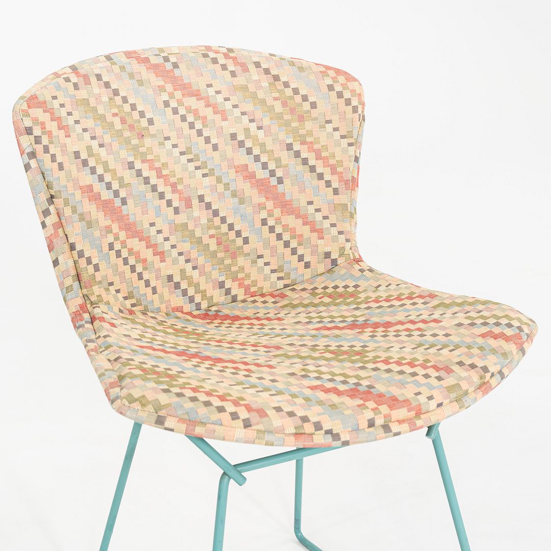 1980s Set of Six Harry Bertoia for Knoll Dining Side Chairs with Full Cushions