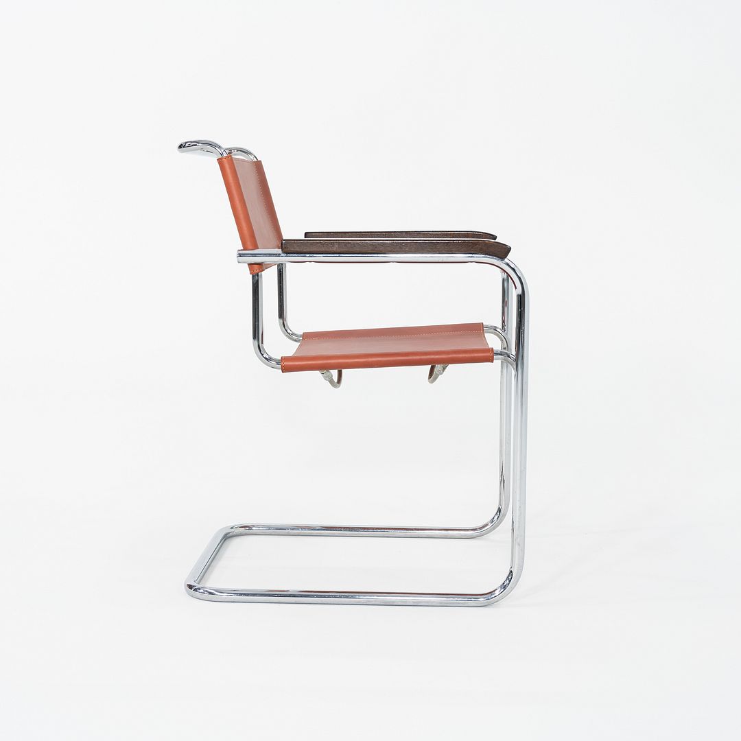 1960s Set of Eight Marcel Breuer for Thonet Dining Chairs in New Chestnut Saddle Leather