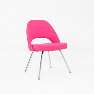 2015 Eero Saarinen for Knoll Armless Executive Dining Chair Pink Fabric 3x Avail