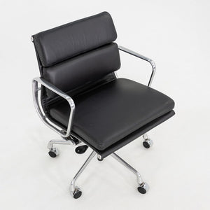 SOLD C. 2020 Herman Miller Eames Soft Pad Management Desk Chair in Black Leather 1x Available