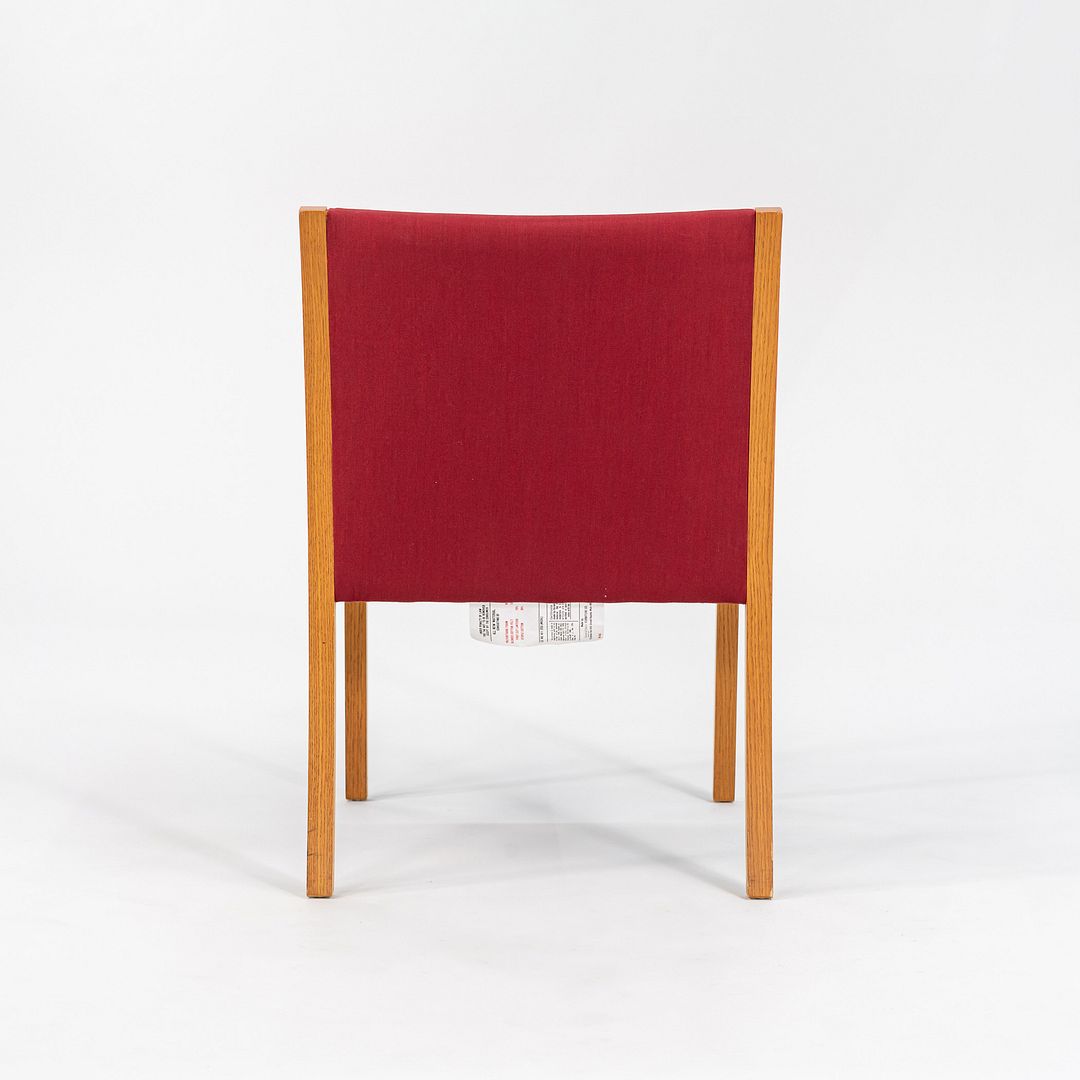1987 Bert England for Stow Davis Dining Chair Upholstered in Red Fabric 3x Avail