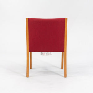 1987 Bert England for Stow Davis Dining Chair Upholstered in Red Fabric 3x Avail
