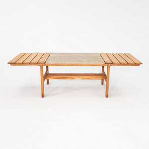1970s Peter Ole Schionning N. Eilersen Dining Table Oregon Pine & Fiber Concrete
