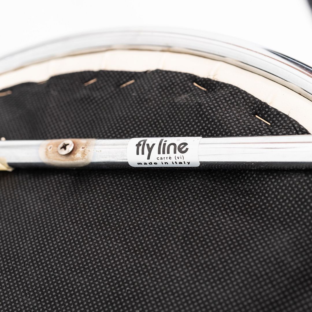 1980s Pair of Postmodern Musme Bar Stools by Emilio Nanni for Fly Line, Italy