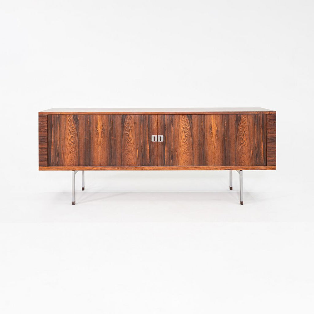 1960s Hans Wegner for RY Mobler President Tambour Credenza Rosewood, Refinished