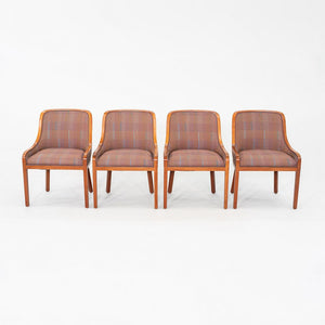 1984 Ward Bennett for Brickel Associates Dining Chair Plaid Fabric 4x Available