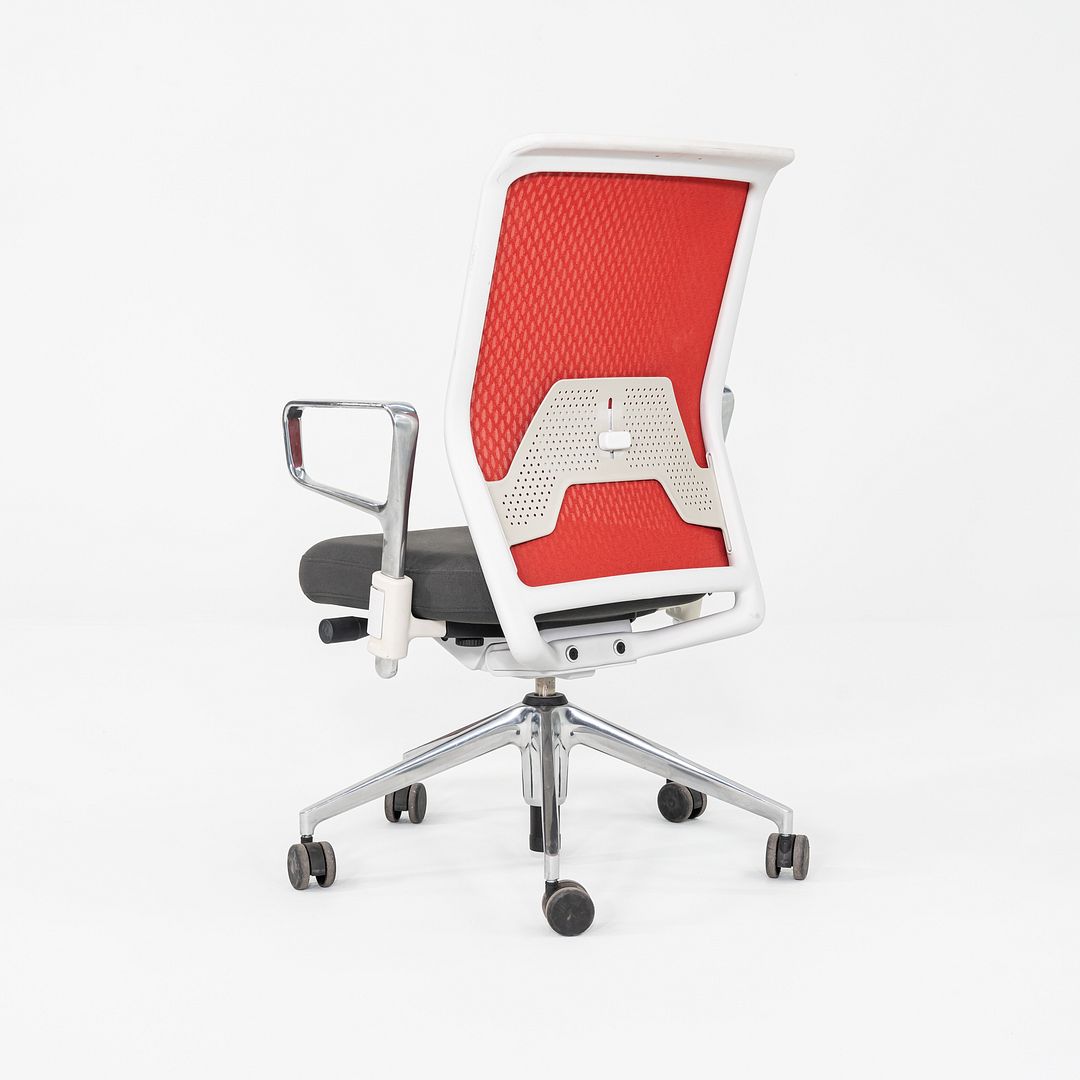 2013 Antonio Citterio for Vitra ID Mesh Desk Chairs in Grey with Orange Mesh 12x Available