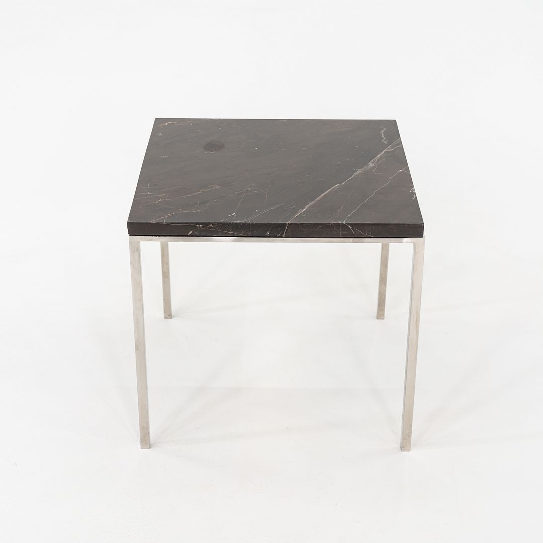 1966 Gordon Bunshaft & Davis Allen for SOM Marble & Steel Side Table Model TA-35