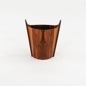1963 Brazilian Rosewood Waste Basket Einar Barnes for P.S. Heggen Made in Norway