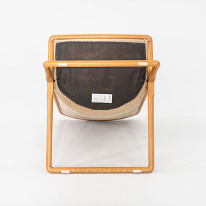 1980 Pair of Ward Bennett for Brickel Associates Scissor Chairs in Ash and Suede