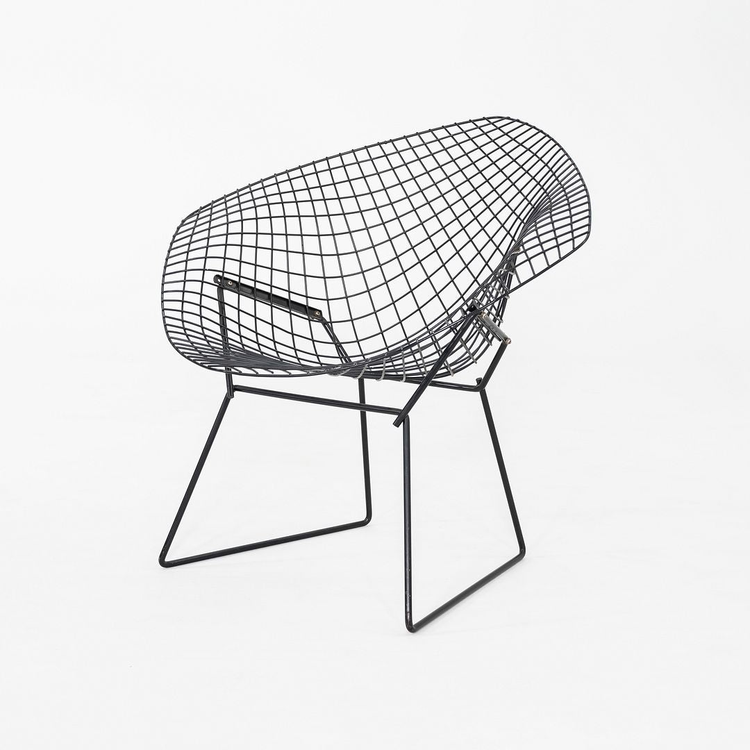 1970s Pair of Harry Bertoia for Knoll Diamond Lounge Chairs Powder Coated Steel