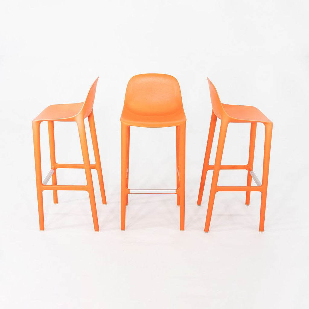 2020s Philippe Starck for Emeco Broom Bar Stool Plastic and Wood Fibers 8x Avail