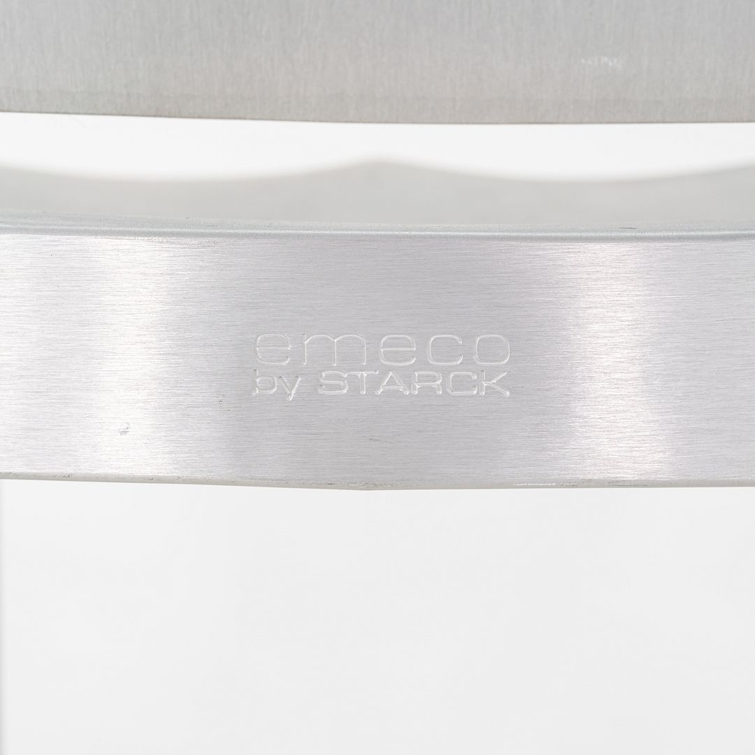 2010s Pair of Philippe Starck for Emeco Hudson Counter Stool in Brushed Aluminum