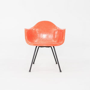 C. 1953 Pair of Herman Miller Eames Zenith MAX Fiberglass Arm Shell Chairs Red