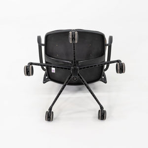 2010s Jesus Gasca for STUA Gas Desk Chair Brown Leather w/ Black Frame 6x Avail
