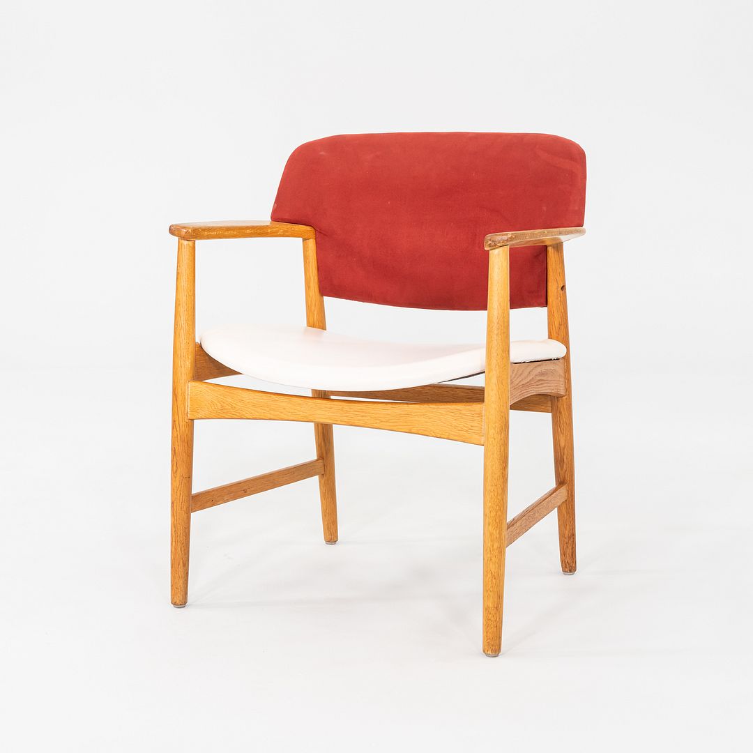 1960s Ejner Larsen and Aksel Bender Madsen 4205 Dining Arm Chair Fritz Hansen
