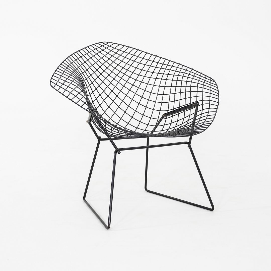 1970s Pair of Harry Bertoia for Knoll Diamond Lounge Chairs Powder Coated Steel