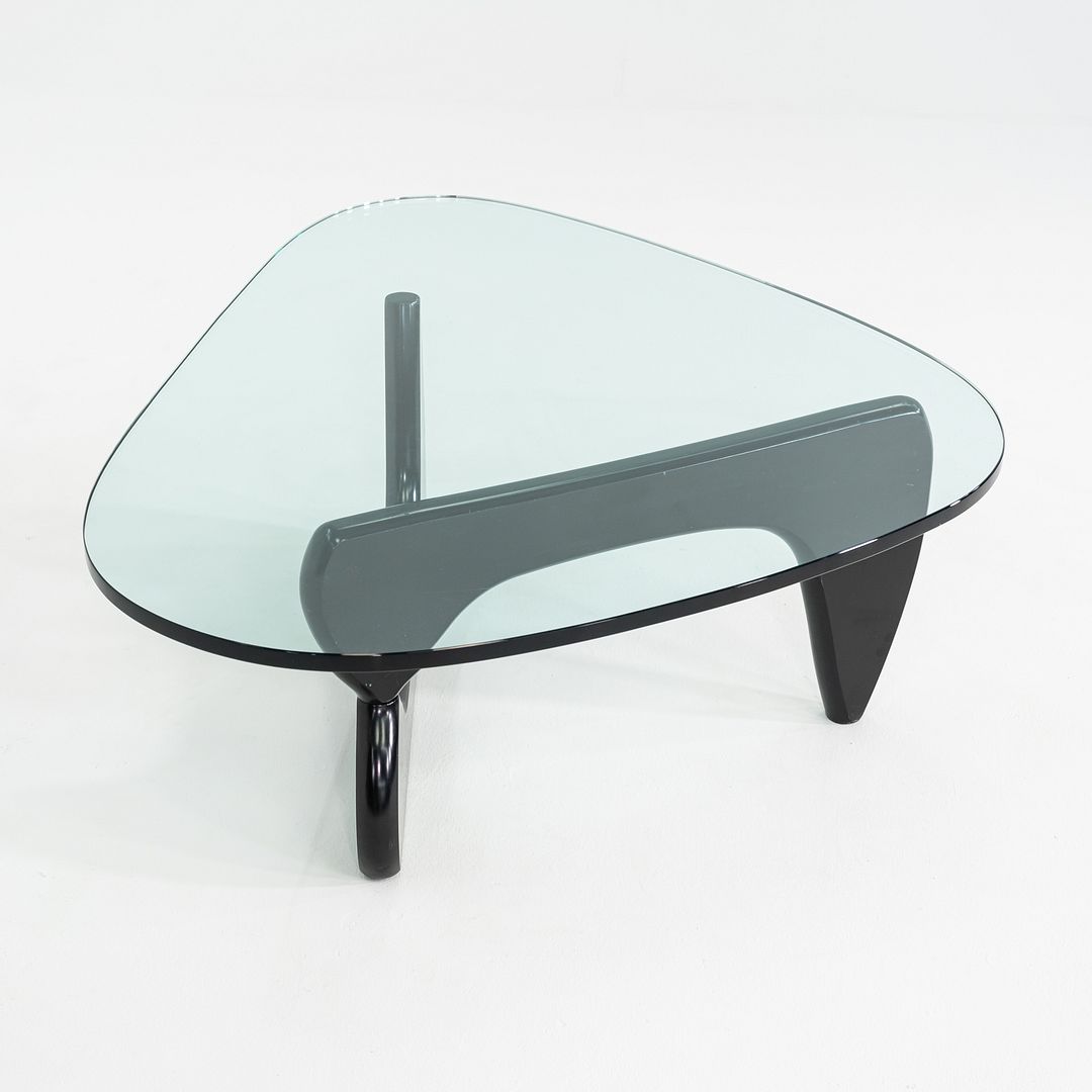 C. 2007 Isamu Noguchi for Herman Miller Coffee Table in Black with Glass Top