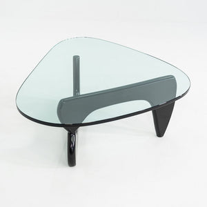 C. 2007 Isamu Noguchi for Herman Miller Coffee Table in Black with Glass Top