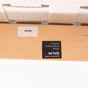 2010 Pair of Alvar & Aino Aalto for Artek 611 Stacking Dining Side Chairs Beige
