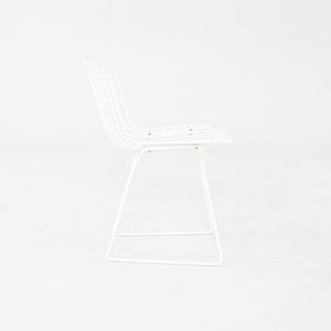 1990s Harry Bertoia for Knoll Wire Dining / Side Chair White Powdercoated Steel
