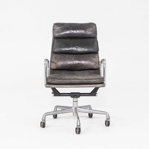 1995 Herman Miller Eames Softpad Executive Desk Chair in Black/Grey Leather