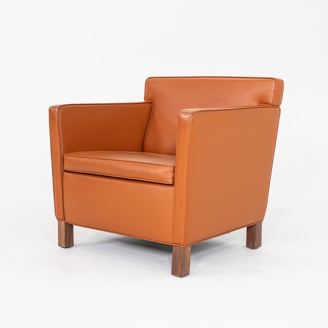 2010s Mies Van Der Rohe for Knoll Krefeld Club Chair Cognac Leather Upholstery