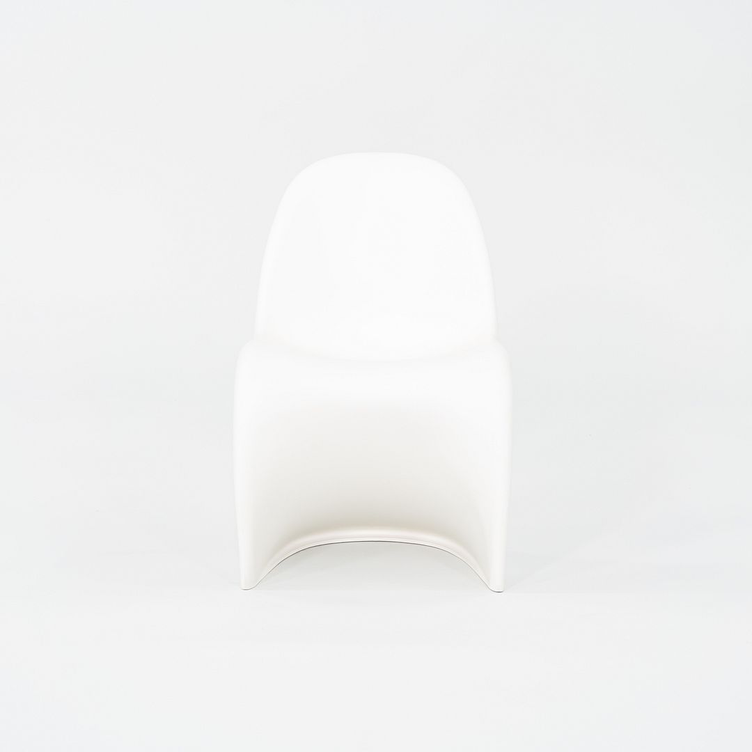 2010s Set of Six Verner Panton for Vitra Dining Chairs in White Polypropylene