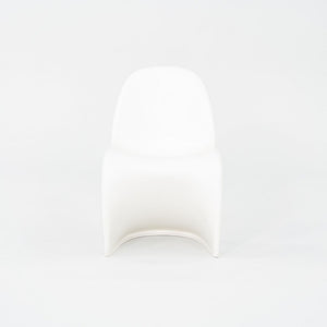 2010s Set of Six Verner Panton for Vitra Dining Chairs in White Polypropylene