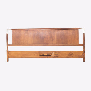1950s T.H. Robsjohn Gibbings for Widdicomb King Size Headboard in Walnut 80x35
