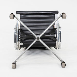 1981 Herman Miller Eames Aluminum Group Executive Desk Chair in Black Naugahyde