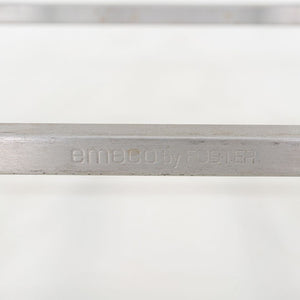 2010 Norman Foster for Emeco 20-06 Stool with Brown Leather Seats 5x Available