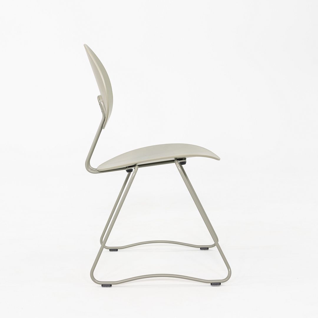 2024 Set of Four Verner Panton for Verpan Flex Chair in Grey Frame w/ Grey Seat