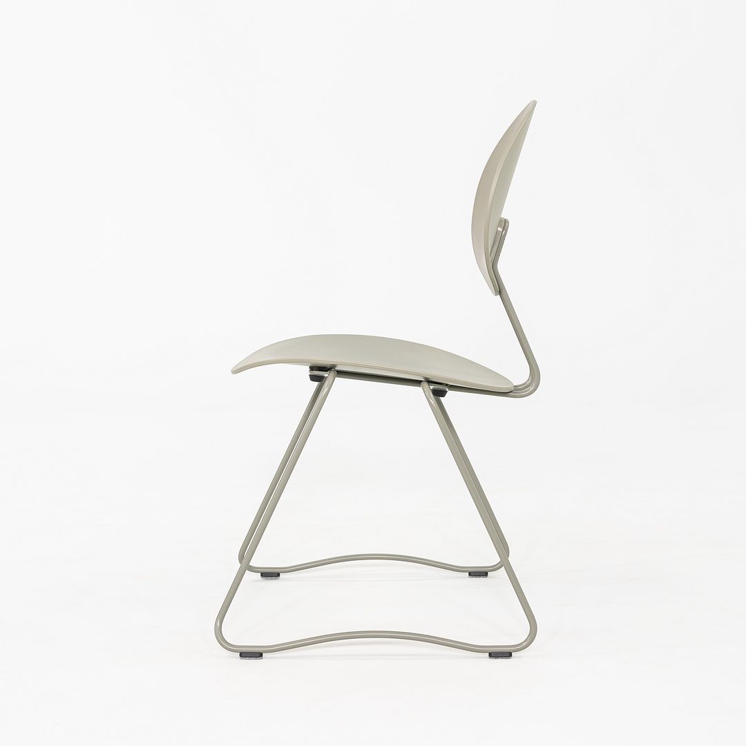 2024 Set of Four Verner Panton for Verpan Flex Chair in Grey Frame w/ Grey Seat