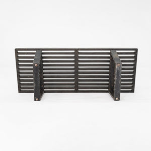 1950s George Nelson for Herman Miller Slatted Bench in Ebonized Wood, Model 4992