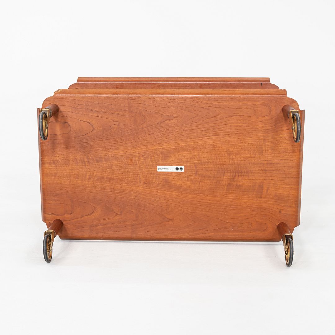 1960s Poul Hundevad for Vamdrup Teak Bar / Serving Cart in Teak Made in Denmark