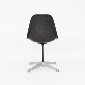 1960s Herman Miller Eames Pedestal Side Shell Chair in Fiberglass with Naugahyde