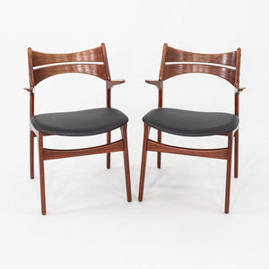 1960s Pair of Erik Buch Christiansens Mobelfabrik Dining Armchairs in Oiled Teak