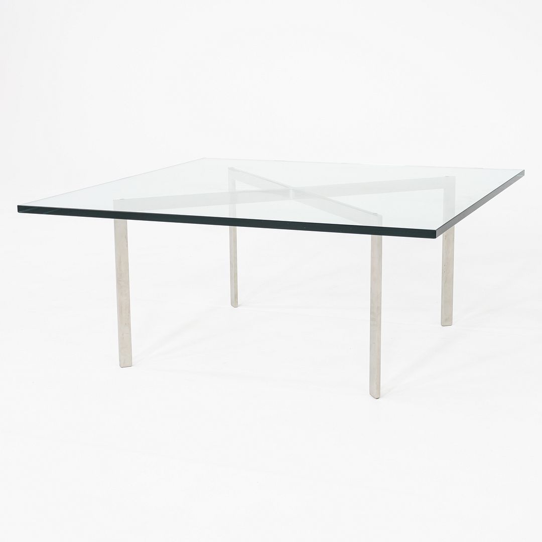 1960s Mies van der Rohe for Knoll Barcelona Coffee Table Stainless Steel & Glass
