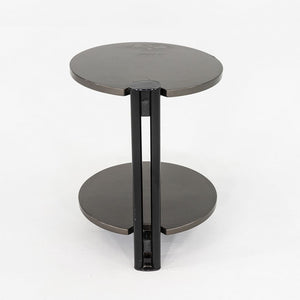 1980s Pace Collection Grey Lacquered Occasional Side / End Table on Casters