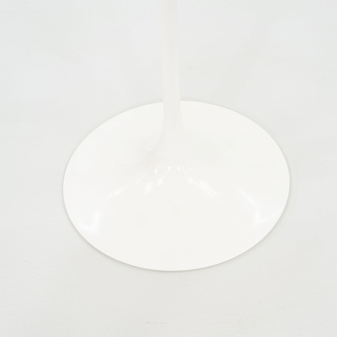 2003 Eero Saarinen for Knoll Tulip Side Table in Calacatta Gold Marble 20 inches
