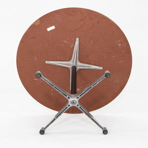 2000s Herman Miller Eames Occasional Table with Wood Laminate Top 42 inch Top